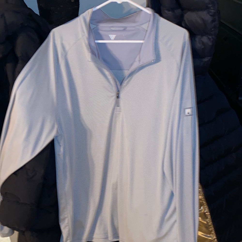 Gray Quarter-Zip Pullover